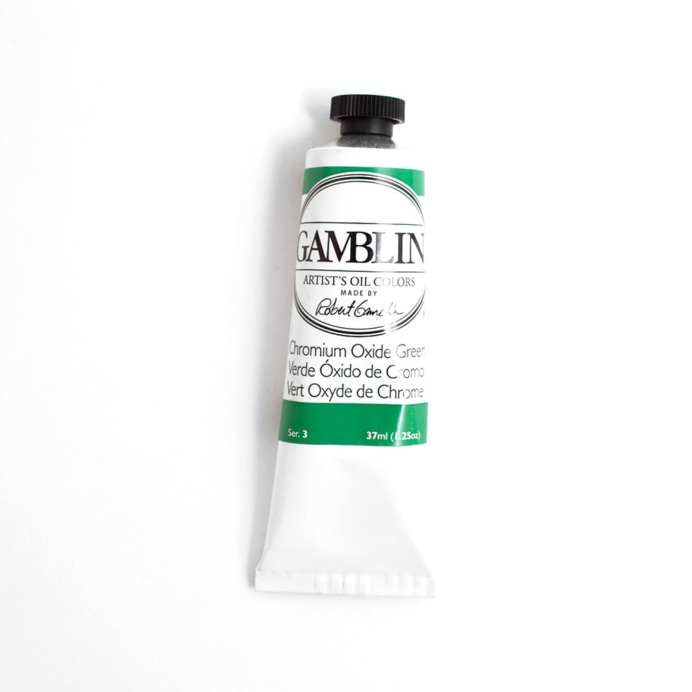 Gamblin, Oil, Art & School, Artist Grade, Paint, 37ml, 45670, Chromium Oxide Green